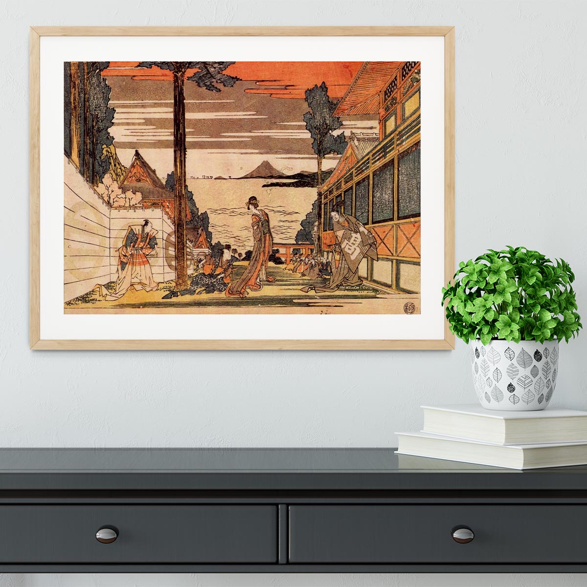 First act by Hokusai Framed Print - Canvas Art Rocks - 3