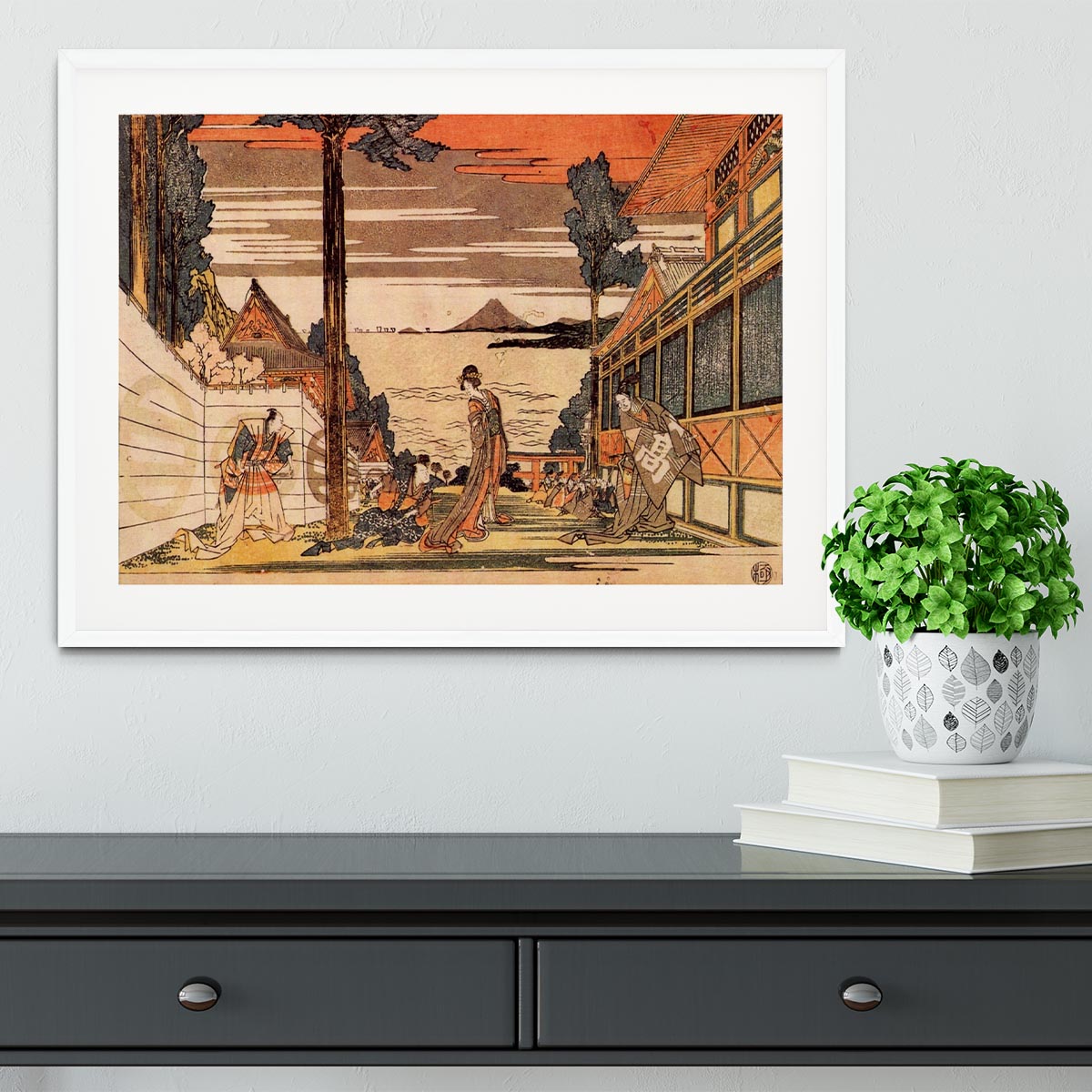 First act by Hokusai Framed Print - Canvas Art Rocks - 5