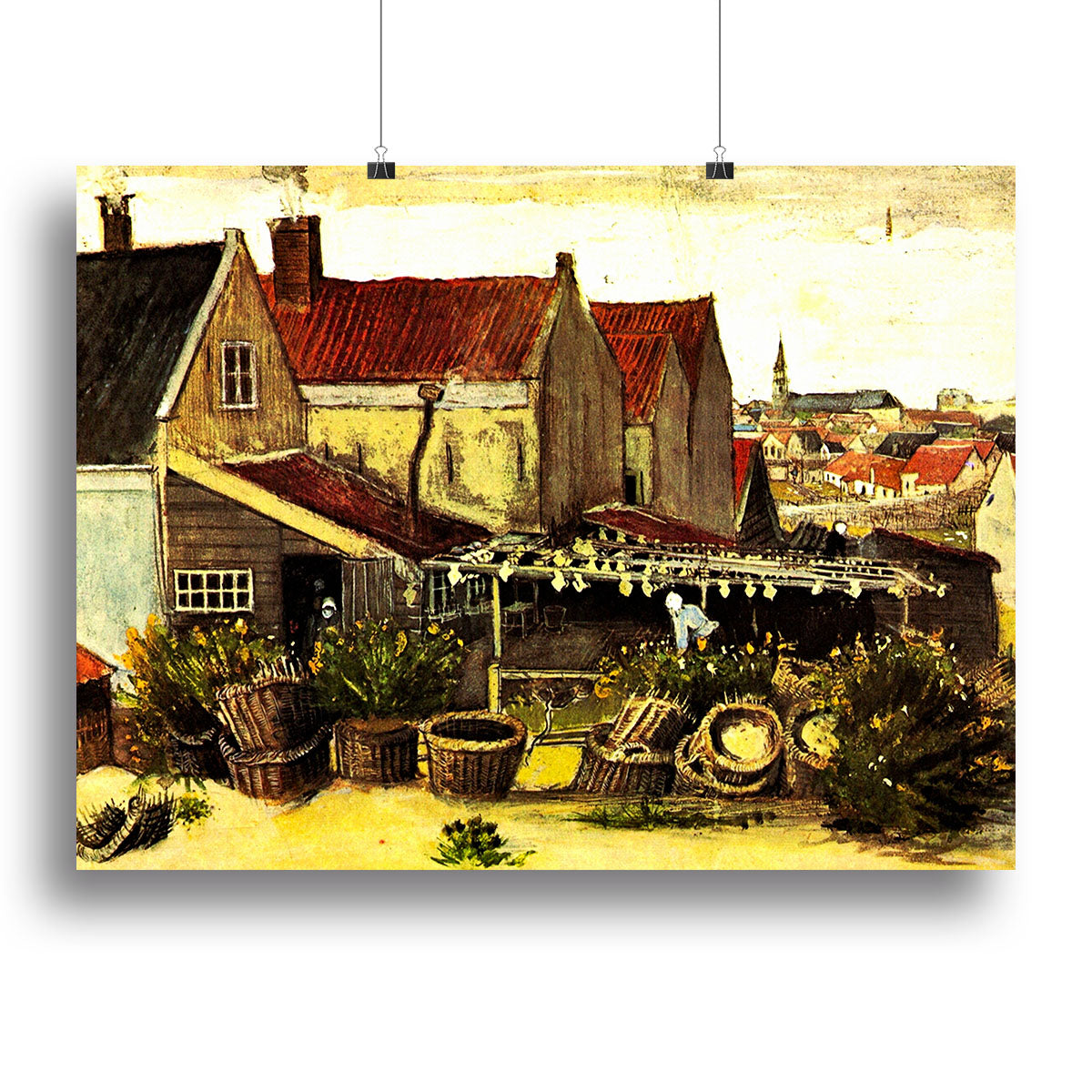 Fish-Drying Barn by Van Gogh Canvas Print or Poster - Canvas Art Rocks - 2