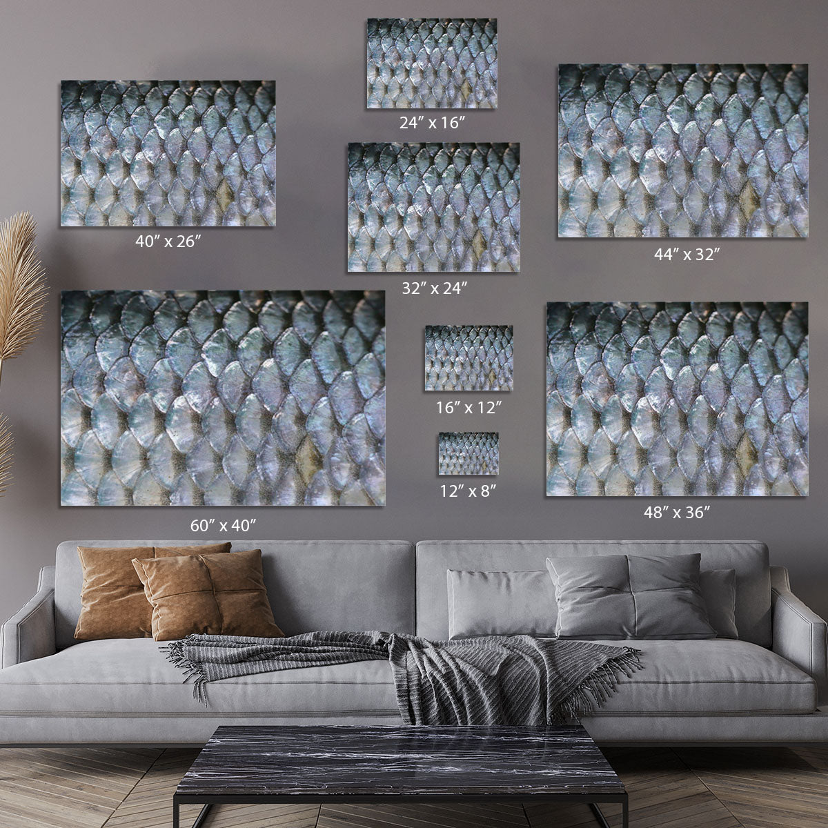 Fish scales Canvas Print or Poster - Canvas Art Rocks - 7