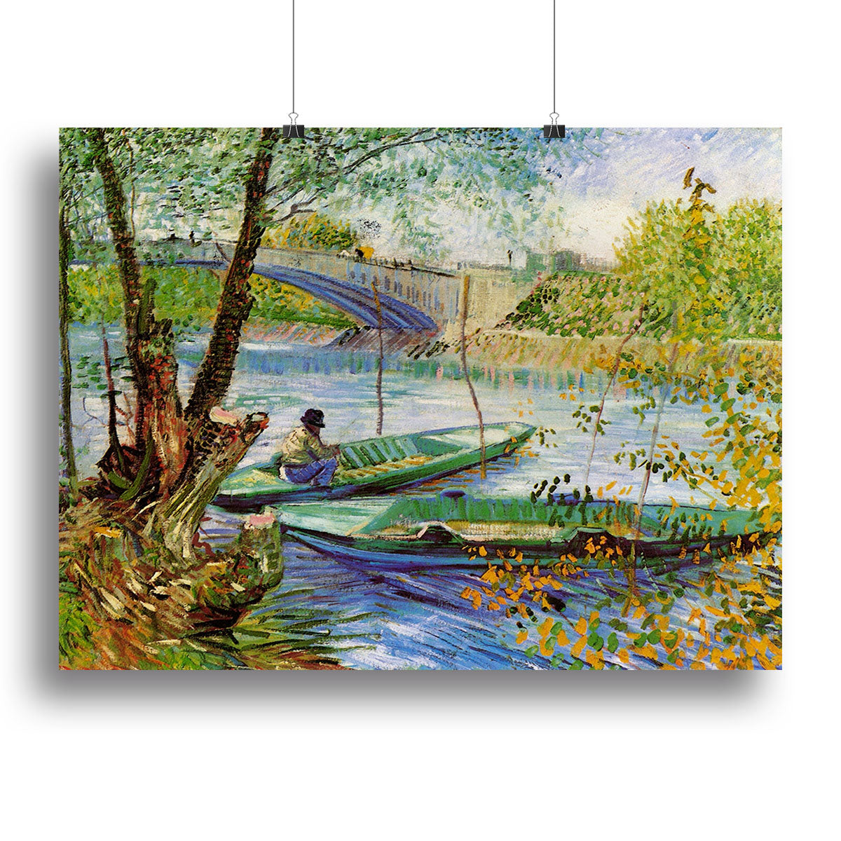 Fishing in Spring by Van Gogh Canvas Print or Poster - Canvas Art Rocks - 2