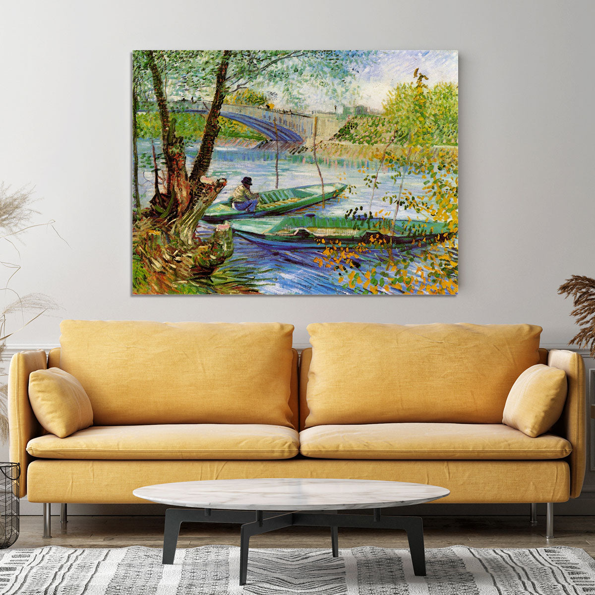 Fishing in Spring by Van Gogh Canvas Print or Poster - Canvas Art Rocks - 4