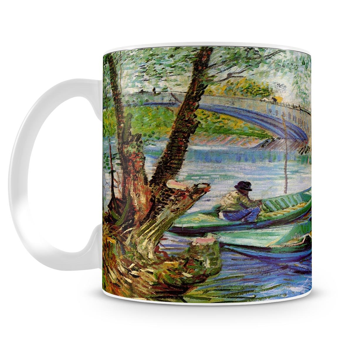 Fishing in Spring by Van Gogh Mug - Canvas Art Rocks - 4