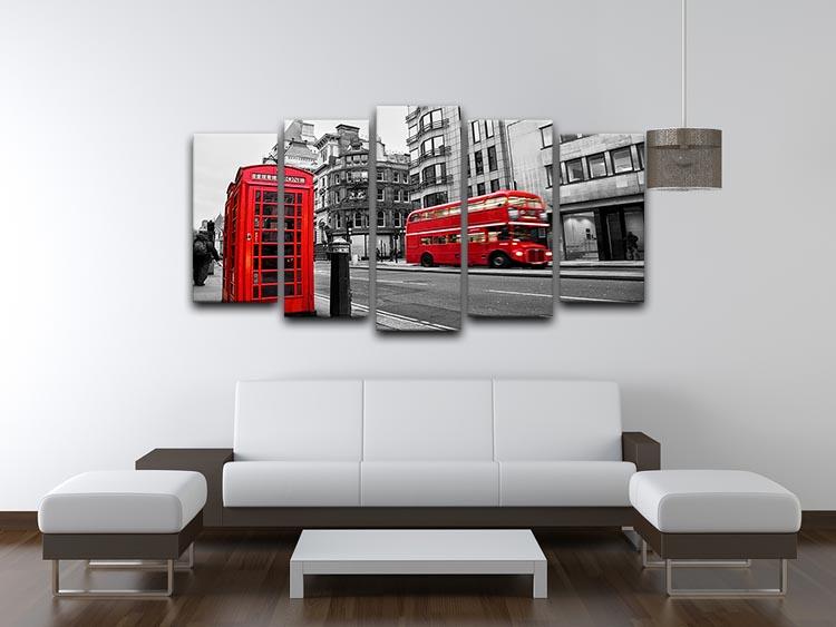 Fleet street London 5 Split Panel Canvas  - Canvas Art Rocks - 3