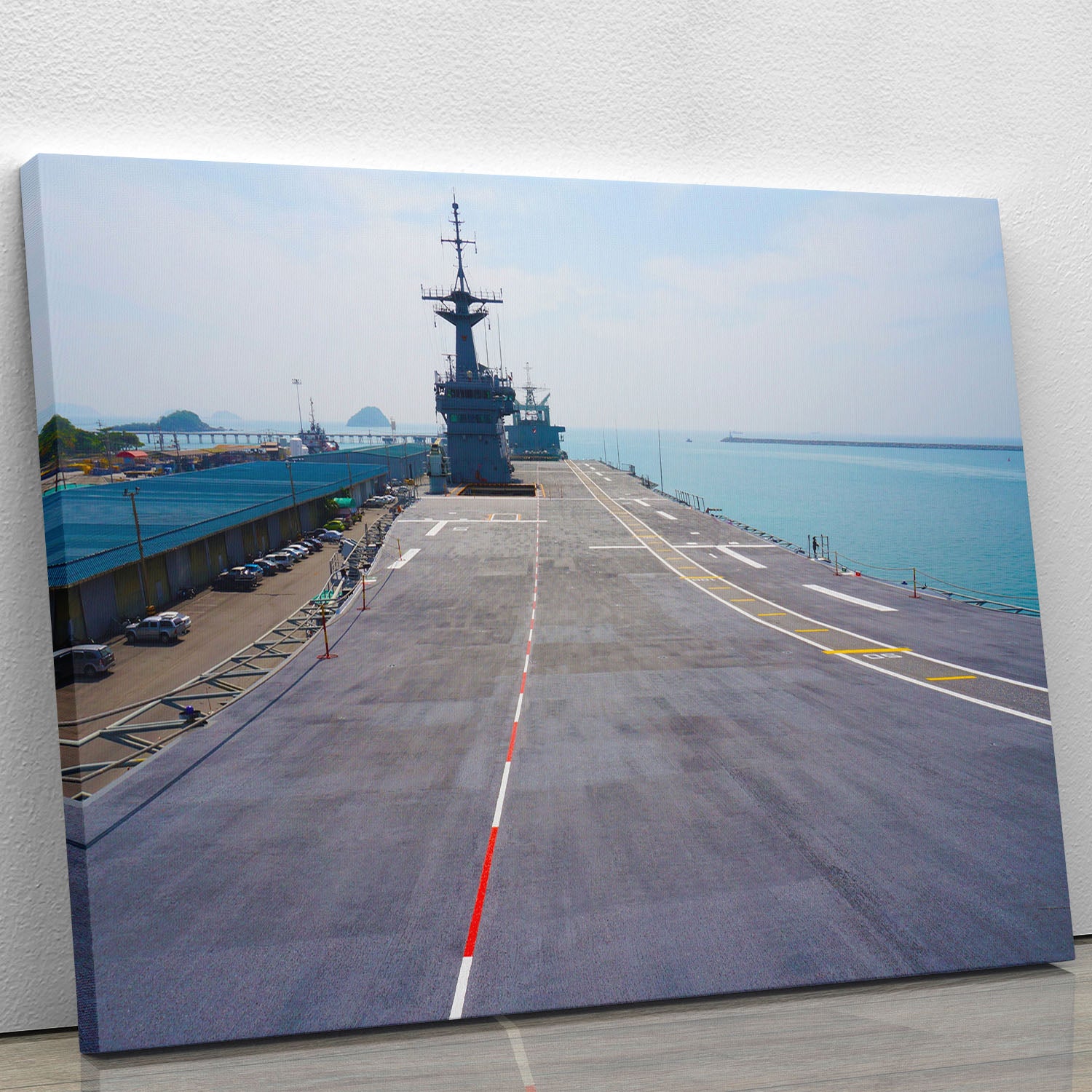 Flight deck of an aircraft carrier Canvas Print or Poster - Canvas Art Rocks - 1