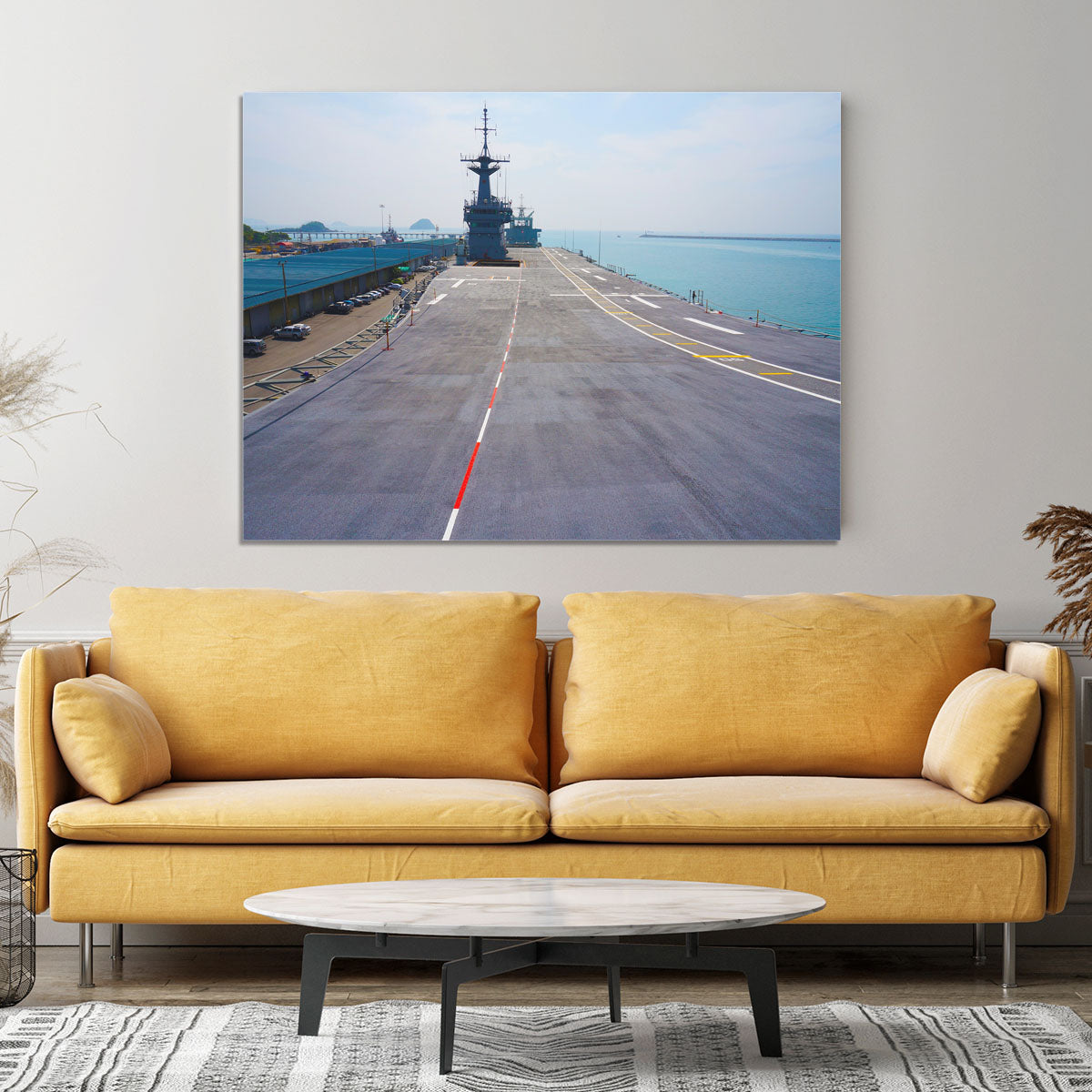 Flight deck of an aircraft carrier Canvas Print or Poster - Canvas Art Rocks - 4