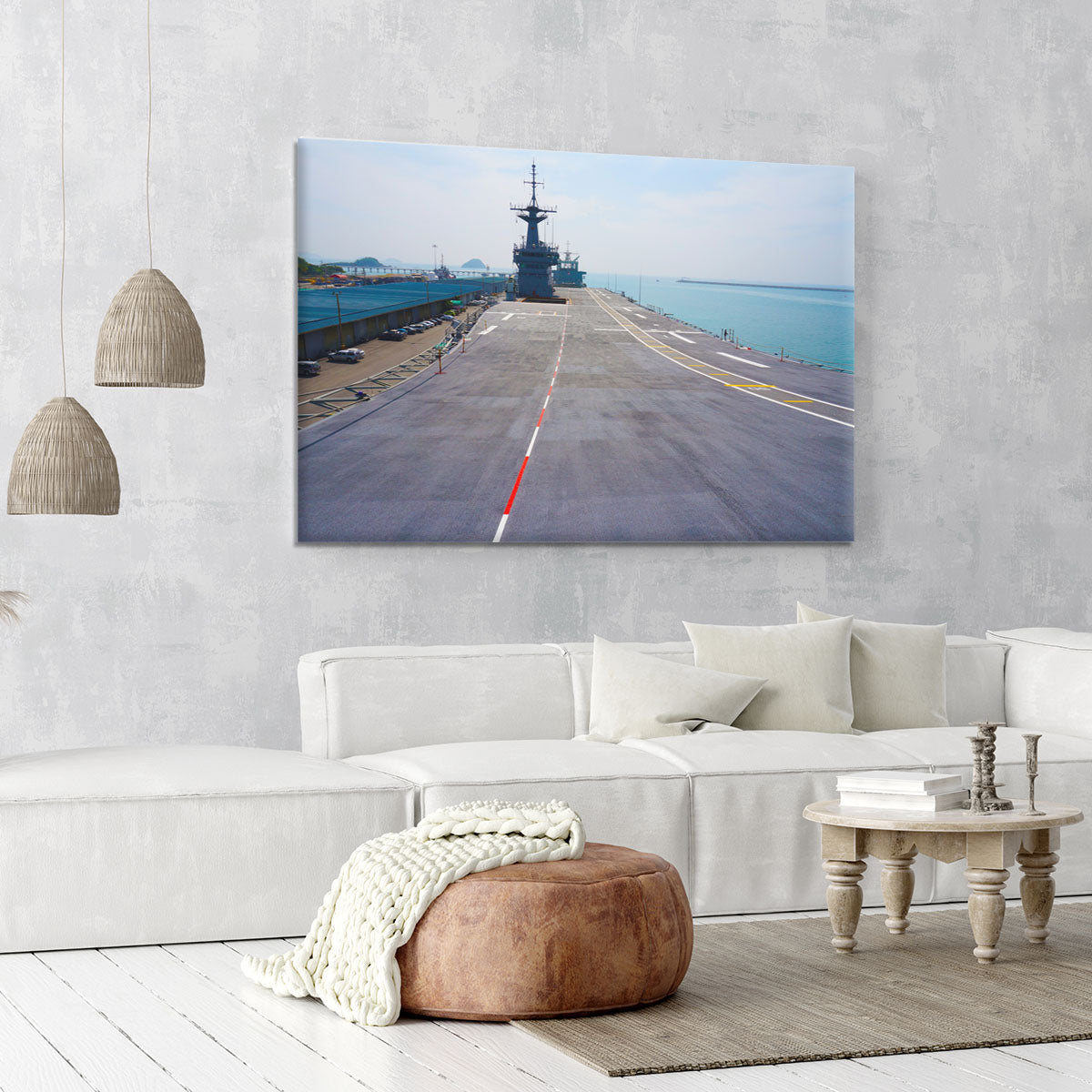 Flight deck of an aircraft carrier Canvas Print or Poster - Canvas Art Rocks - 6