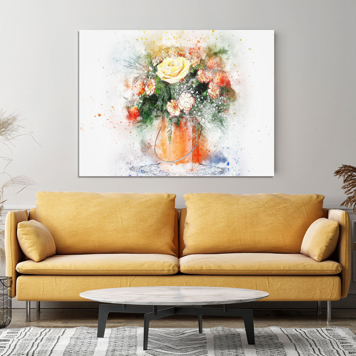 Flower Painting Canvas Print or Poster - Canvas Art Rocks - 4
