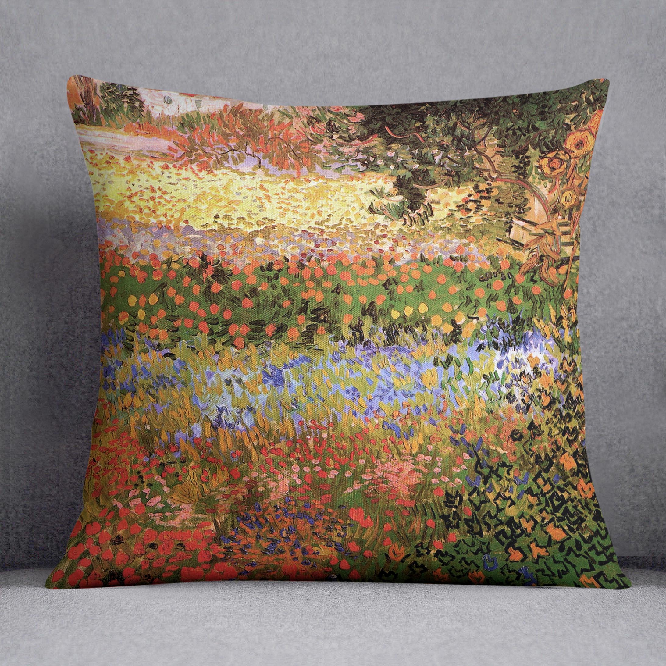 Flowering Garden by Van Gogh Cushion