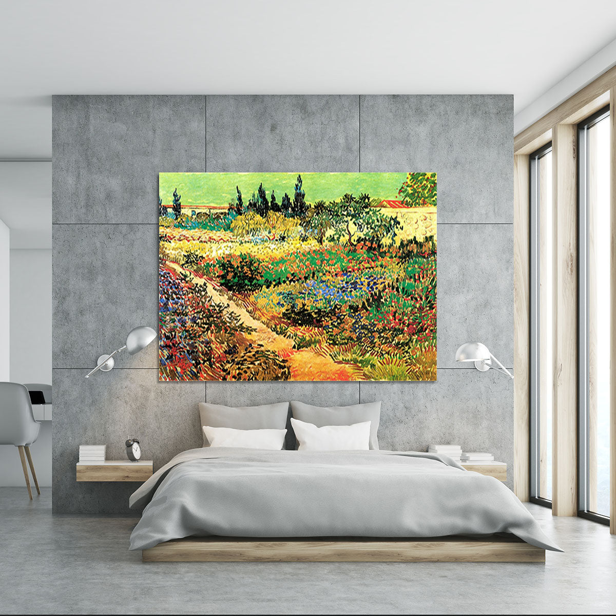 Flowering Garden with Path by Van Gogh Canvas Print or Poster - Canvas Art Rocks - 5