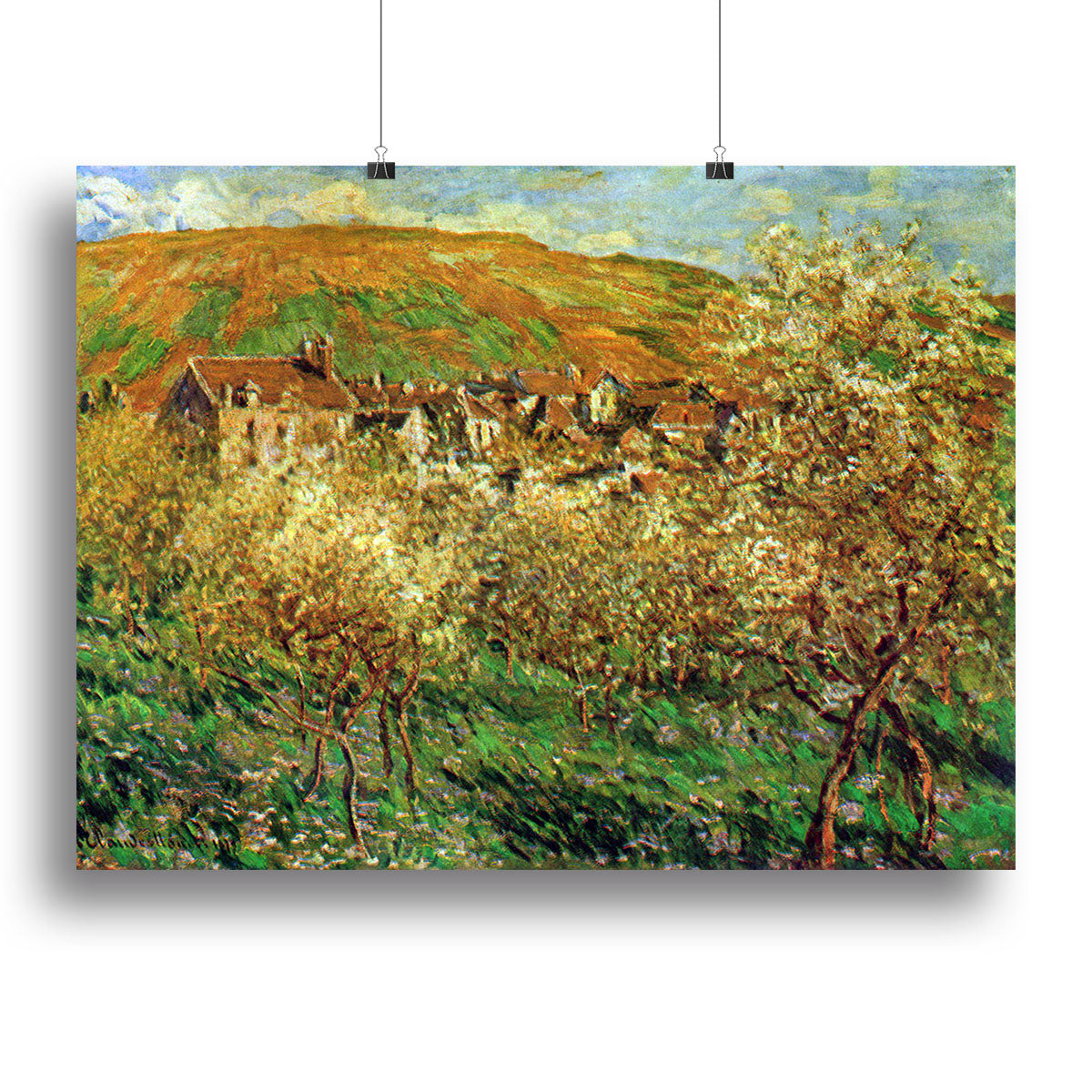 Flowering apple trees by Monet Canvas Print or Poster - Canvas Art Rocks - 2