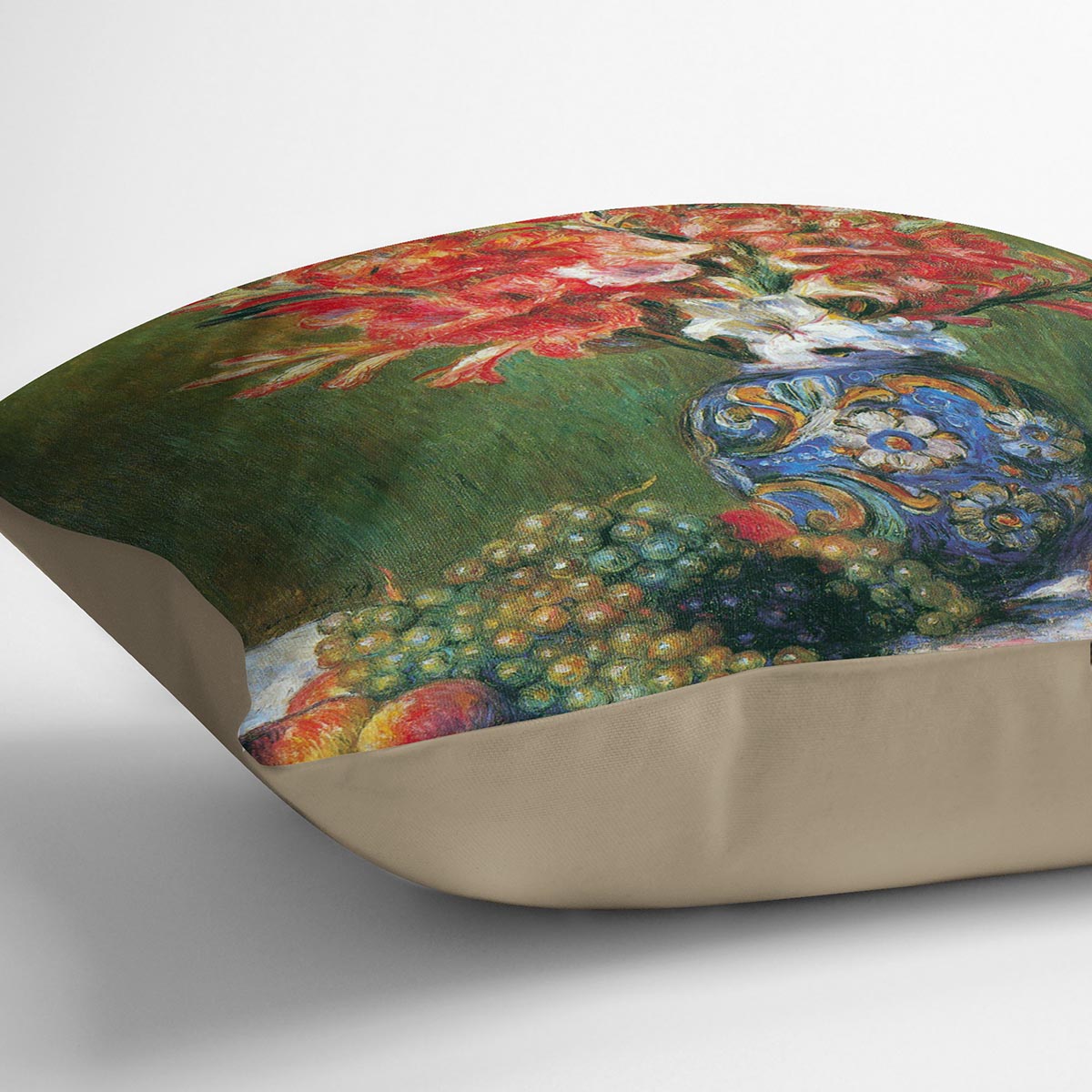 Flowers and Fruit by Renoir Cushion