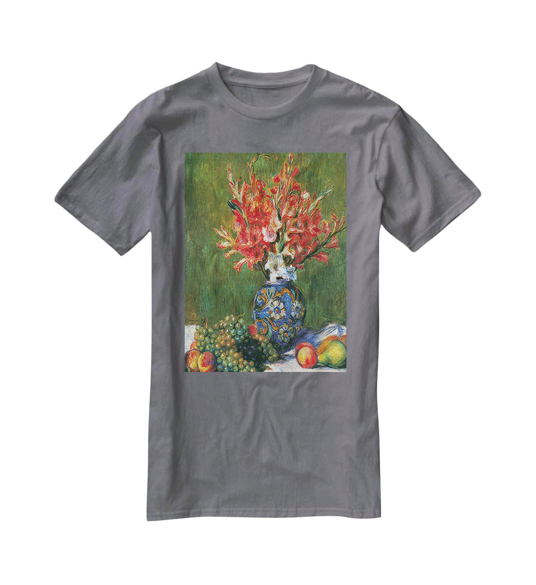 Flowers and Fruit by Renoir T-Shirt - Canvas Art Rocks - 3