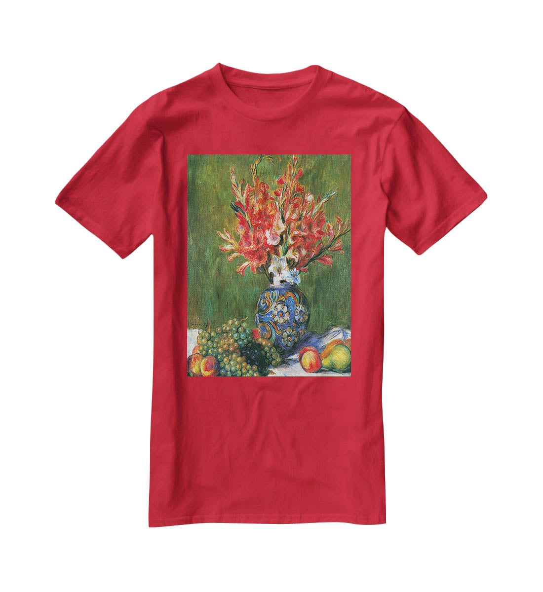 Flowers and Fruit by Renoir T-Shirt - Canvas Art Rocks - 4