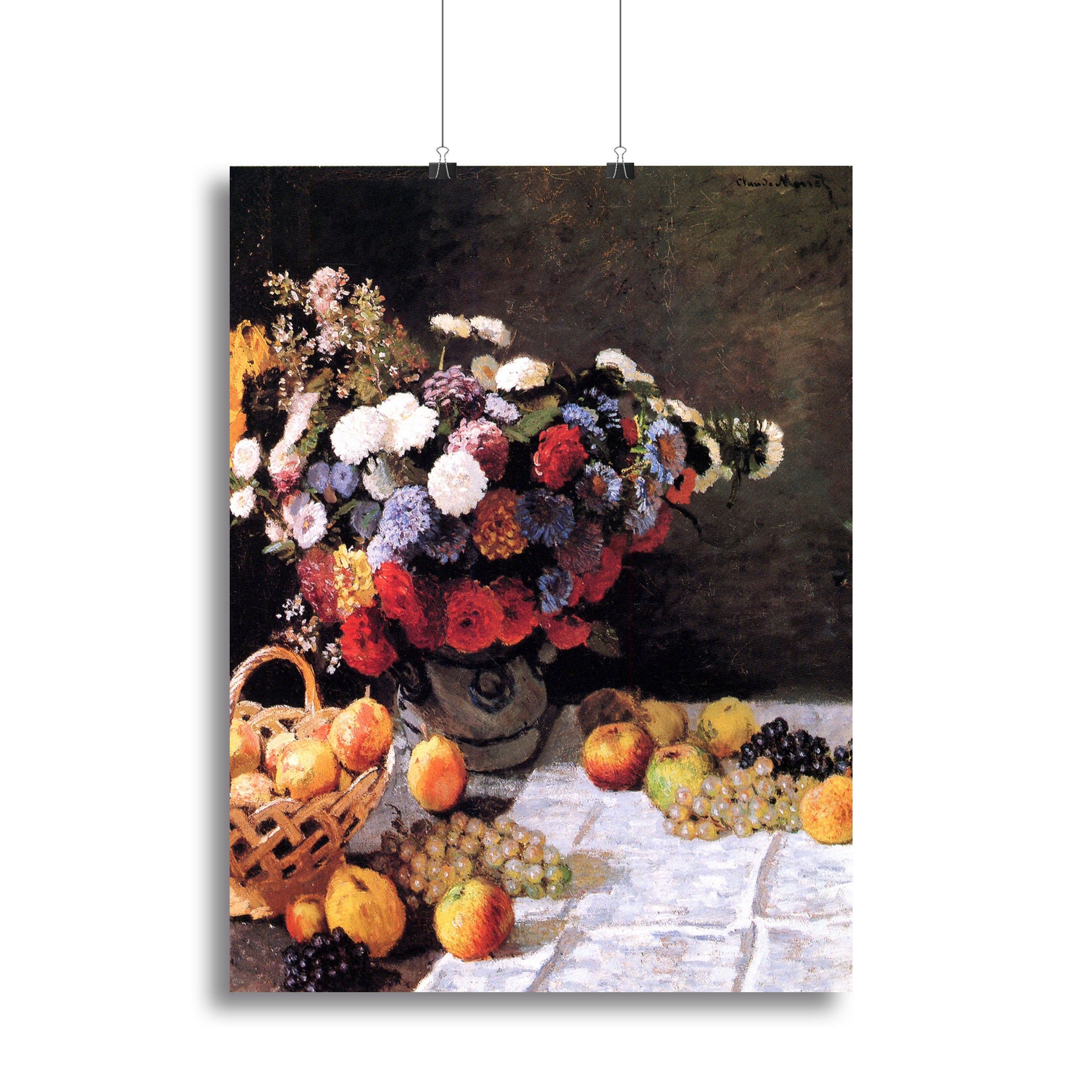 Flowers and Fruits by Monet Canvas Print or Poster - Canvas Art Rocks - 2