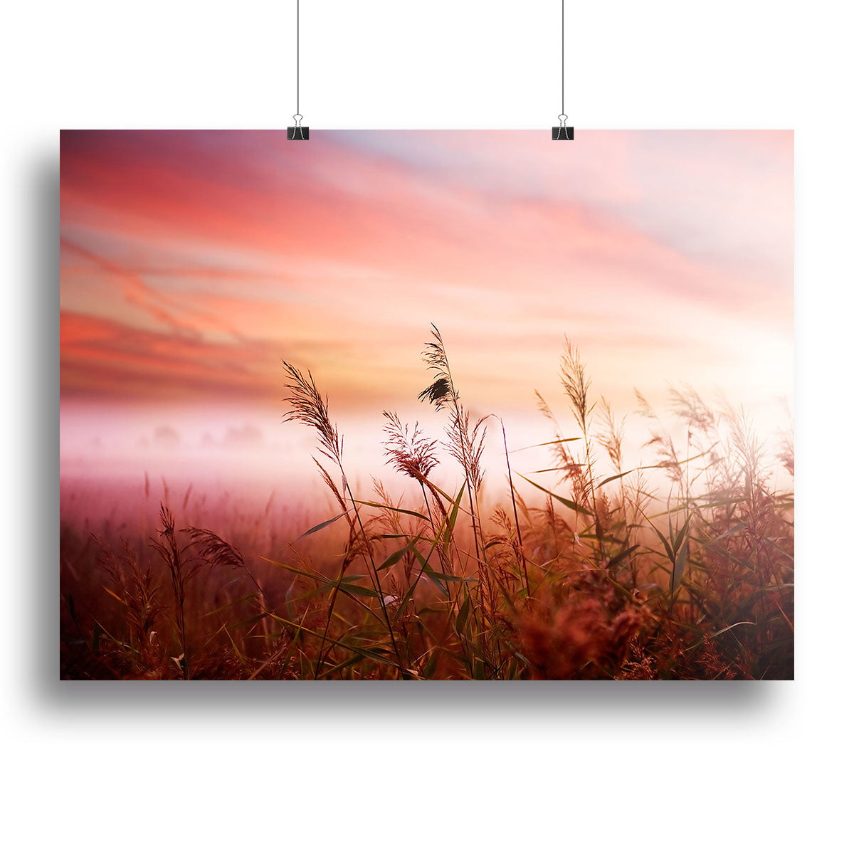 Foggy Landscape Early Morning Mist Canvas Print or Poster - Canvas Art Rocks - 2