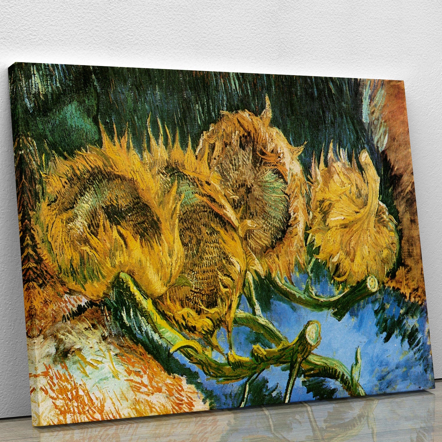 Four Cut Sunflowers by Van Gogh Canvas Print or Poster - Canvas Art Rocks - 1