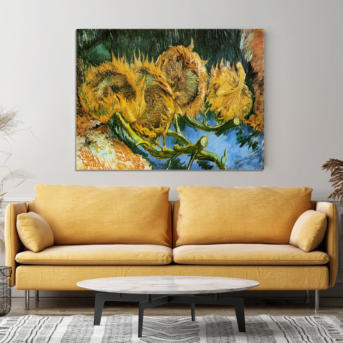 Four Cut Sunflowers by Van Gogh Canvas Print or Poster - Canvas Art Rocks - 4