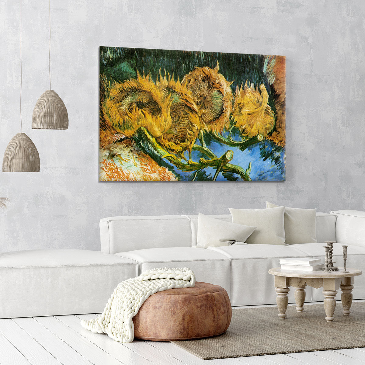 Four Cut Sunflowers by Van Gogh Canvas Print or Poster - Canvas Art Rocks - 6