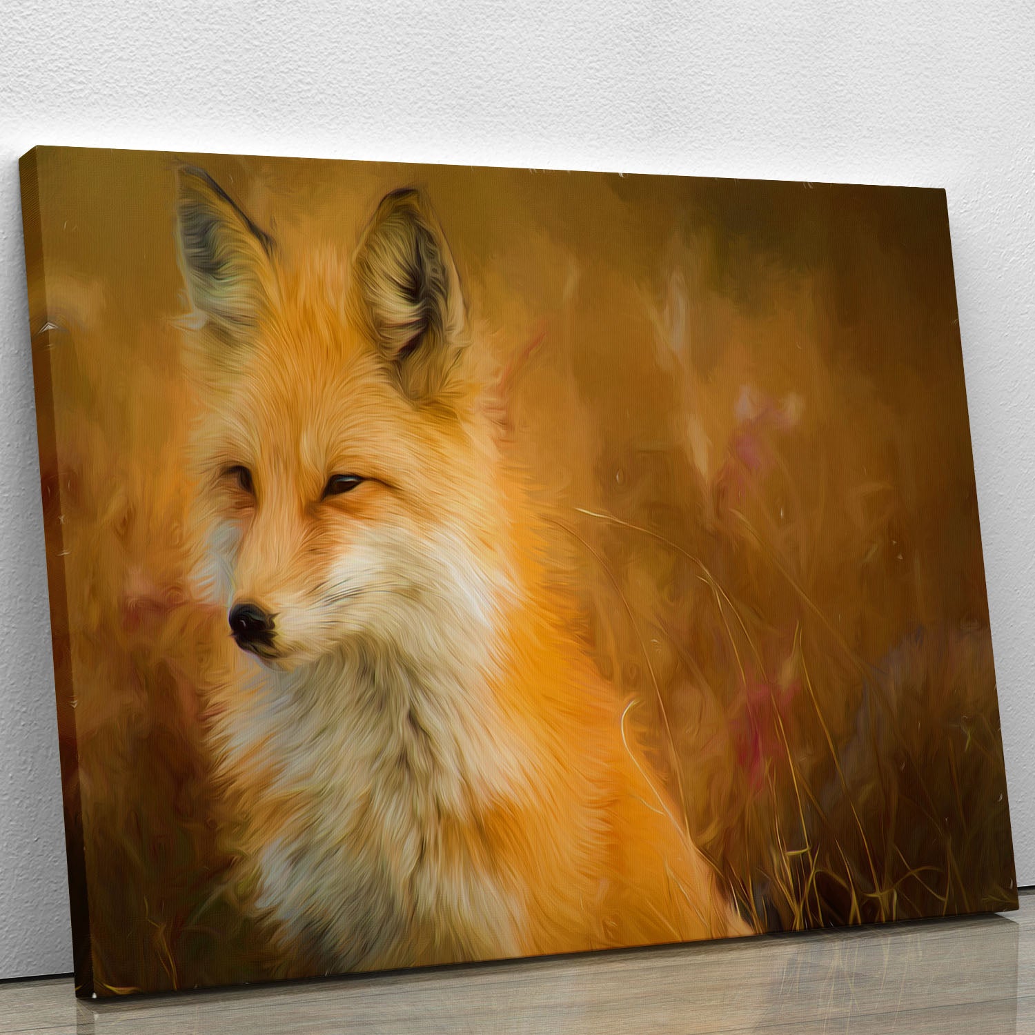 Fox Painting Canvas Print or Poster - Canvas Art Rocks - 1