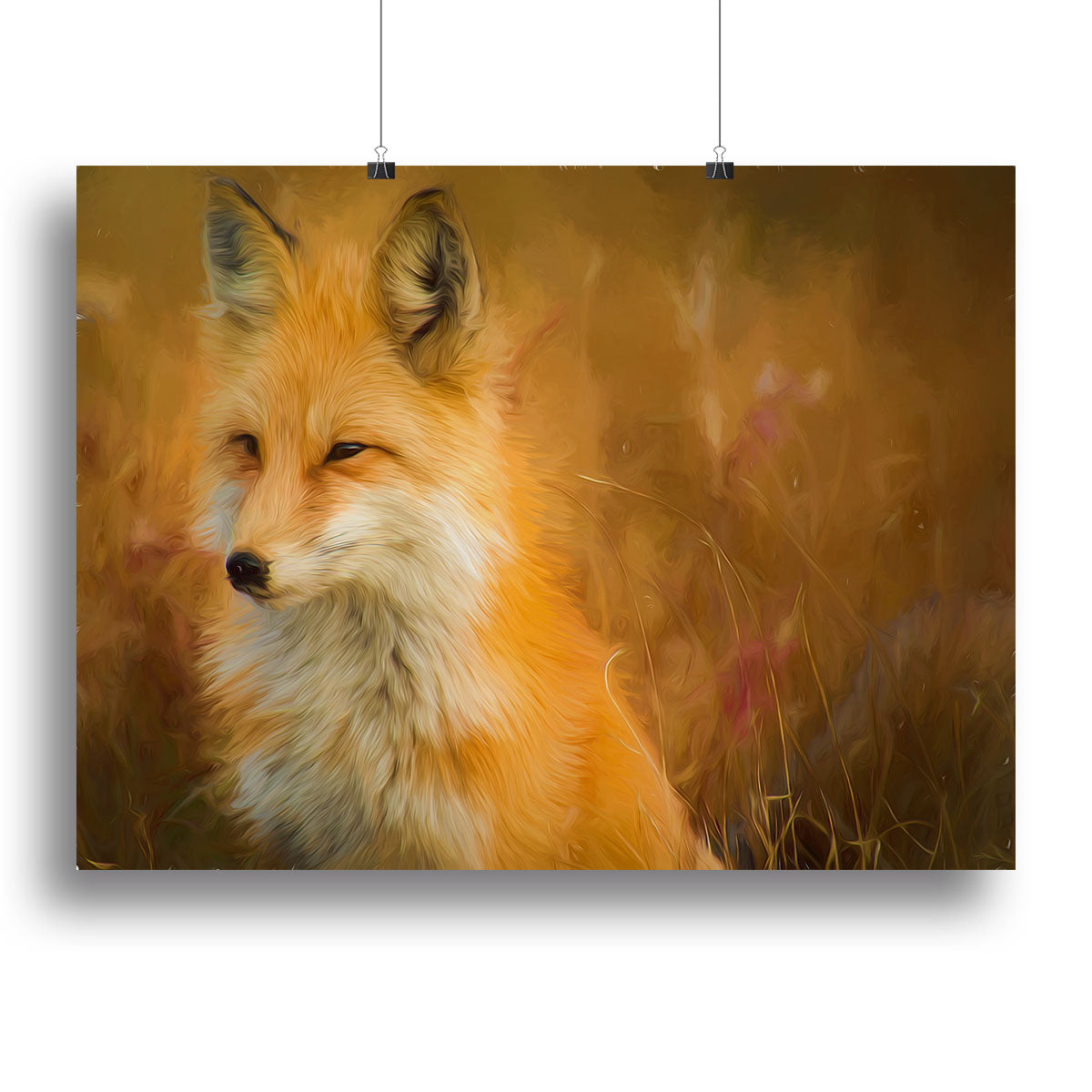 Fox Painting Canvas Print or Poster - Canvas Art Rocks - 2