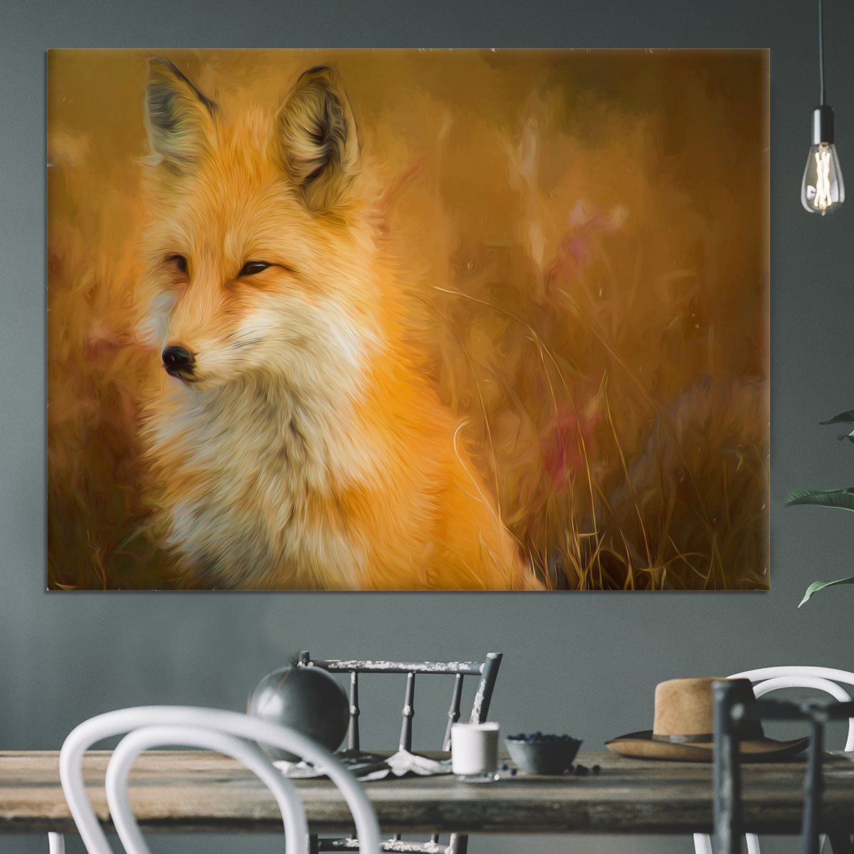Fox Painting Canvas Print or Poster - Canvas Art Rocks - 3