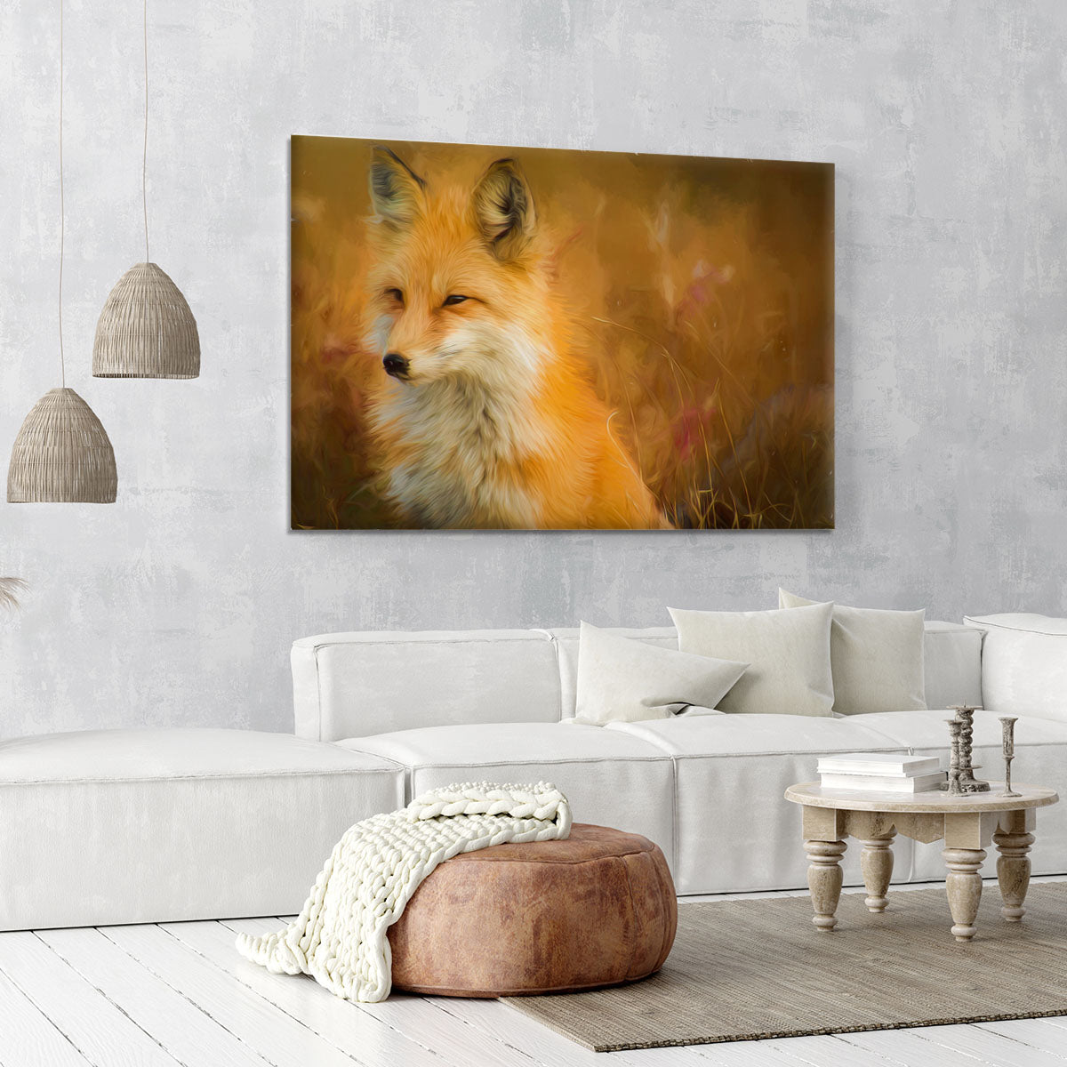 Fox Painting Canvas Print or Poster - Canvas Art Rocks - 6