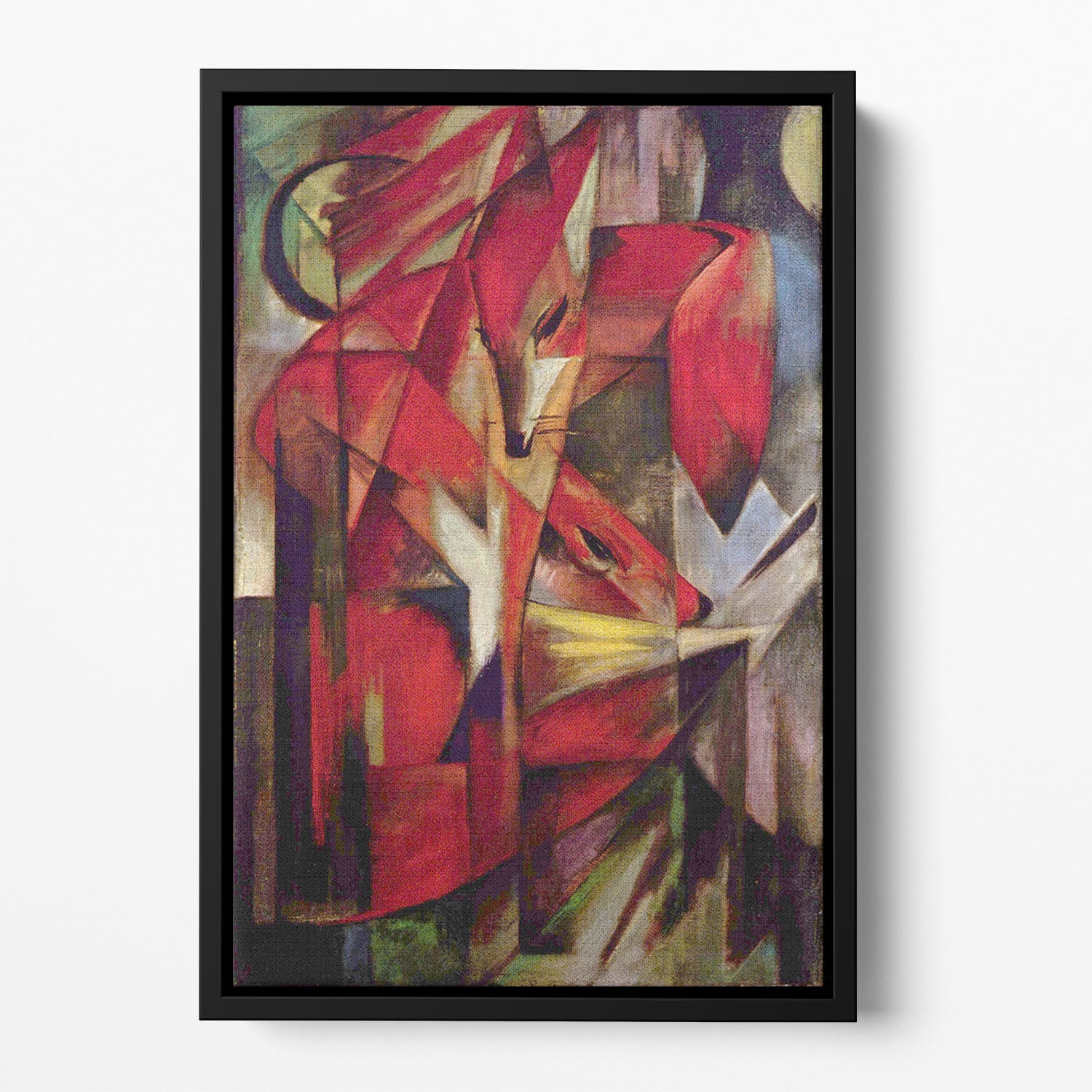 Foxes by Franz Marc Floating Framed Canvas