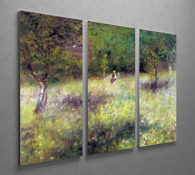 Frahling in Chatou by Renoir 3 Split Panel Canvas Print - Canvas Art Rocks - 2