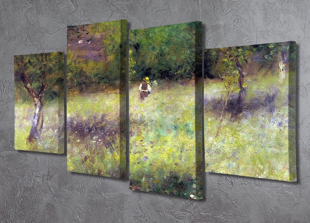 Frahling in Chatou by Renoir 4 Split Panel Canvas - Canvas Art Rocks - 2