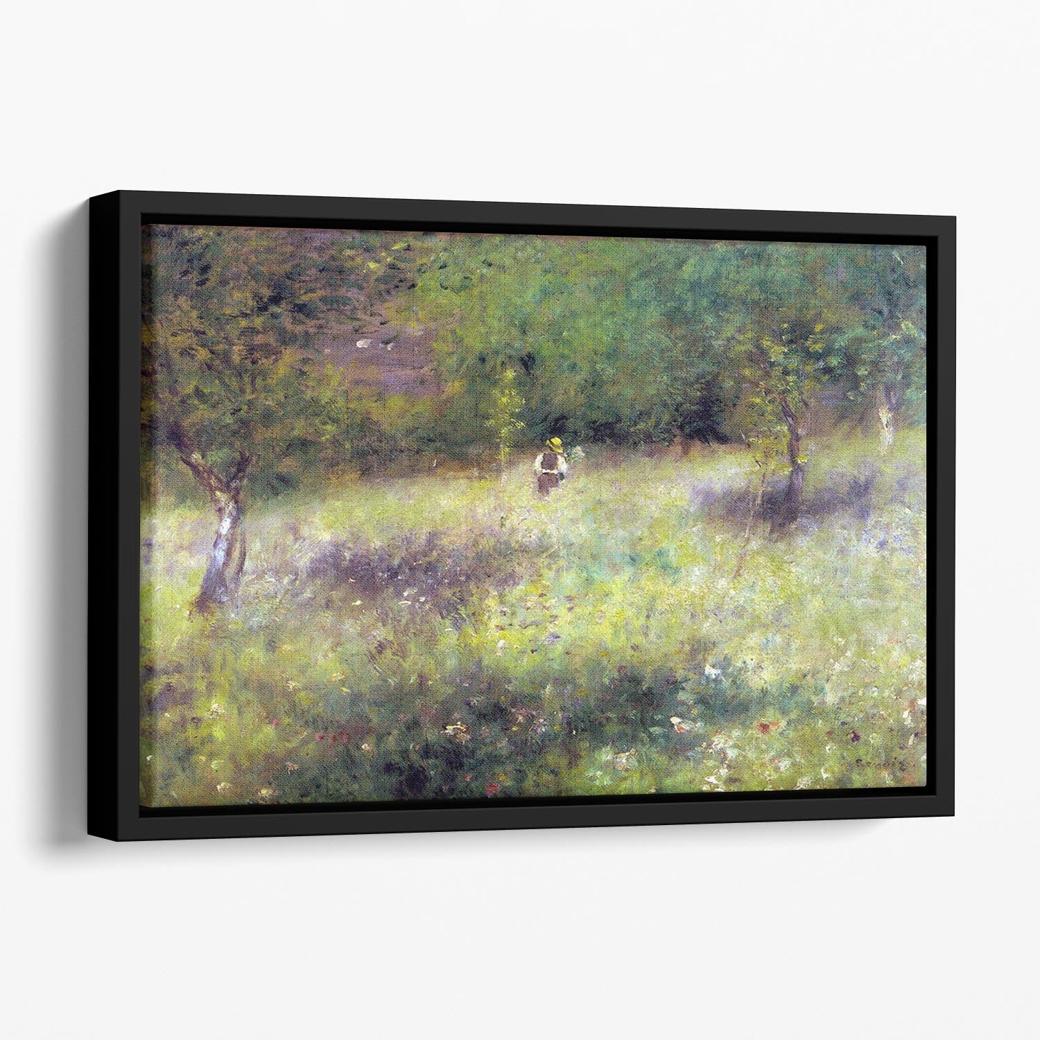 Frahling in Chatou by Renoir Floating Framed Canvas