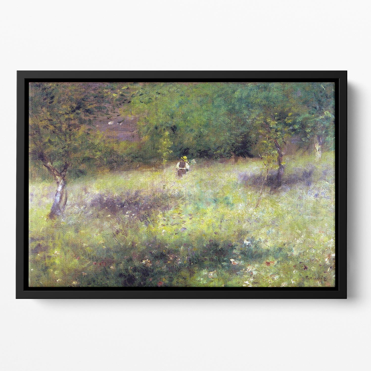 Frahling in Chatou by Renoir Floating Framed Canvas