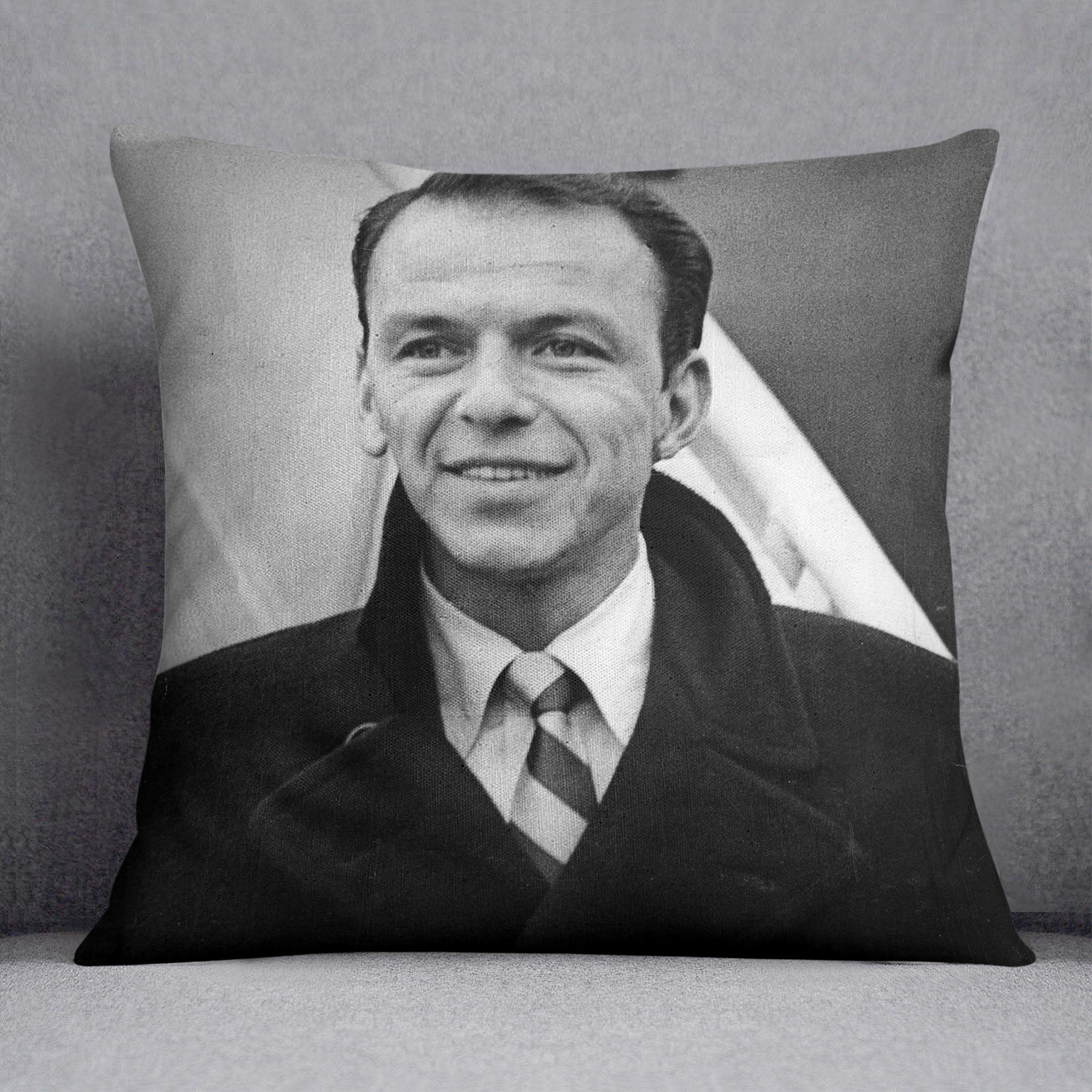 Frank Sinatra at airport Cushion