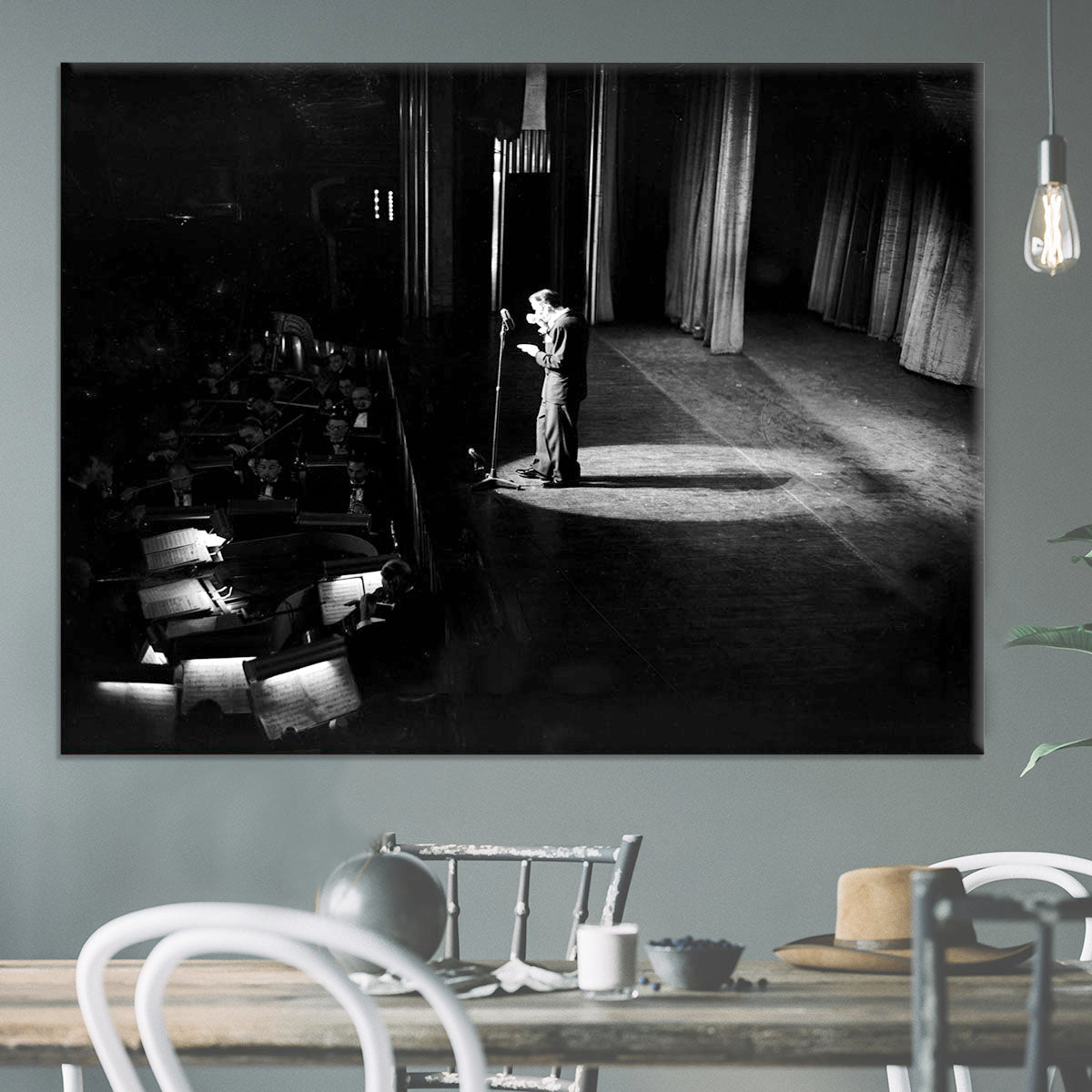 Frank Sinatra on stage Canvas Print or Poster - Canvas Art Rocks - 3