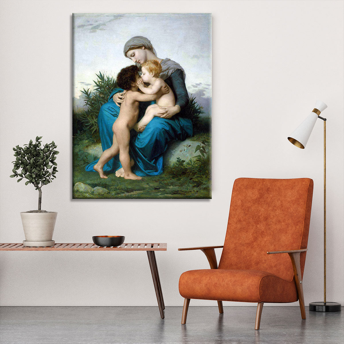 Fraternal Love By Bouguereau Canvas Print or Poster - Canvas Art Rocks - 6