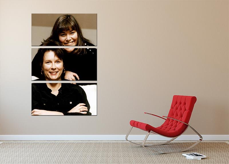 French and Saunders 3 Split Panel Canvas Print - Canvas Art Rocks - 2
