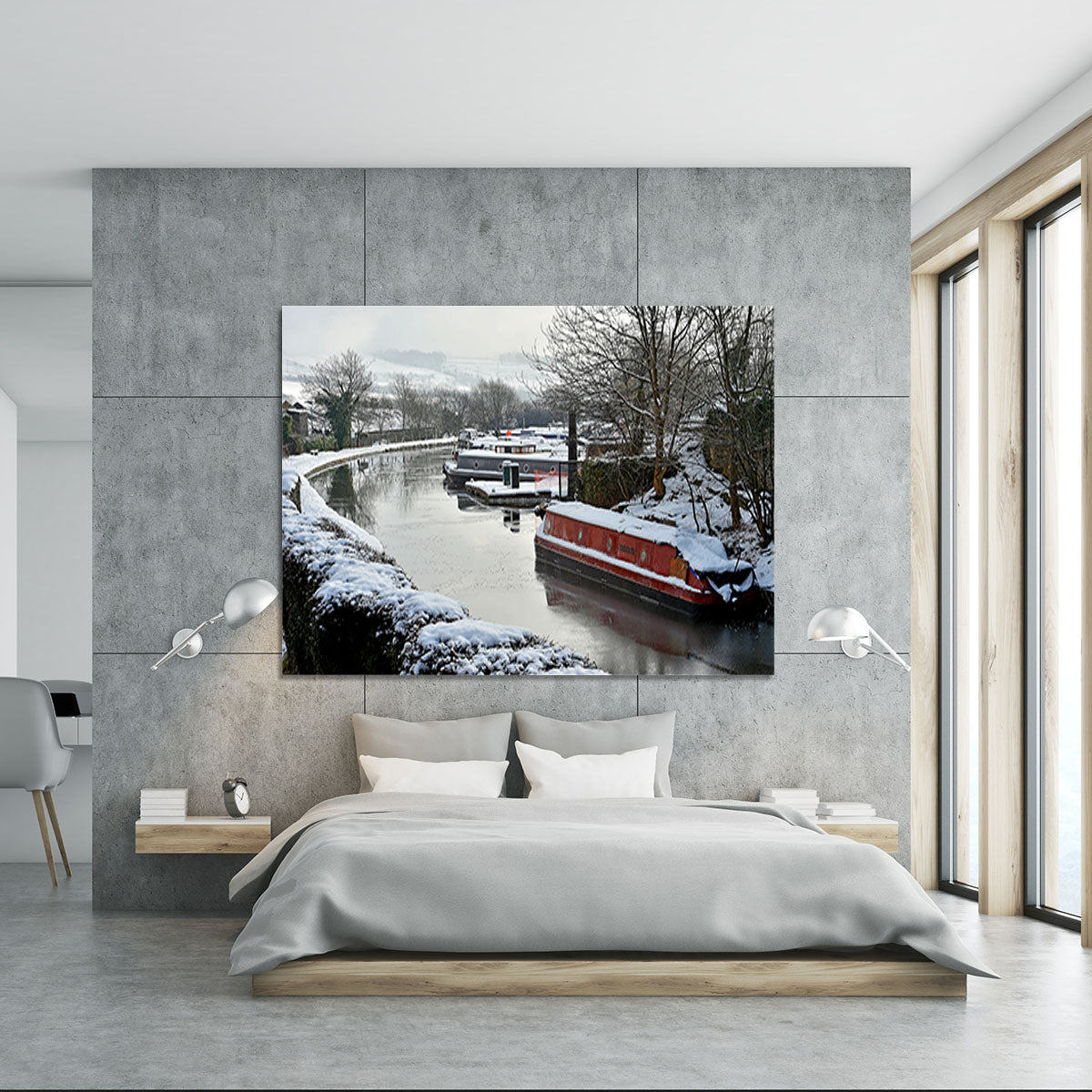 Frozen Canal Canvas Print or Poster - Canvas Art Rocks - 5