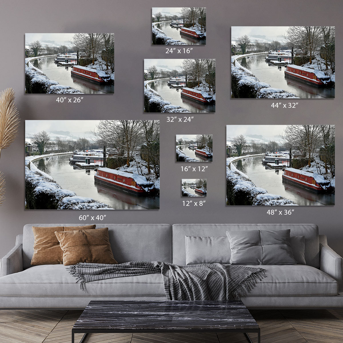 Frozen Canal Canvas Print or Poster - Canvas Art Rocks - 7