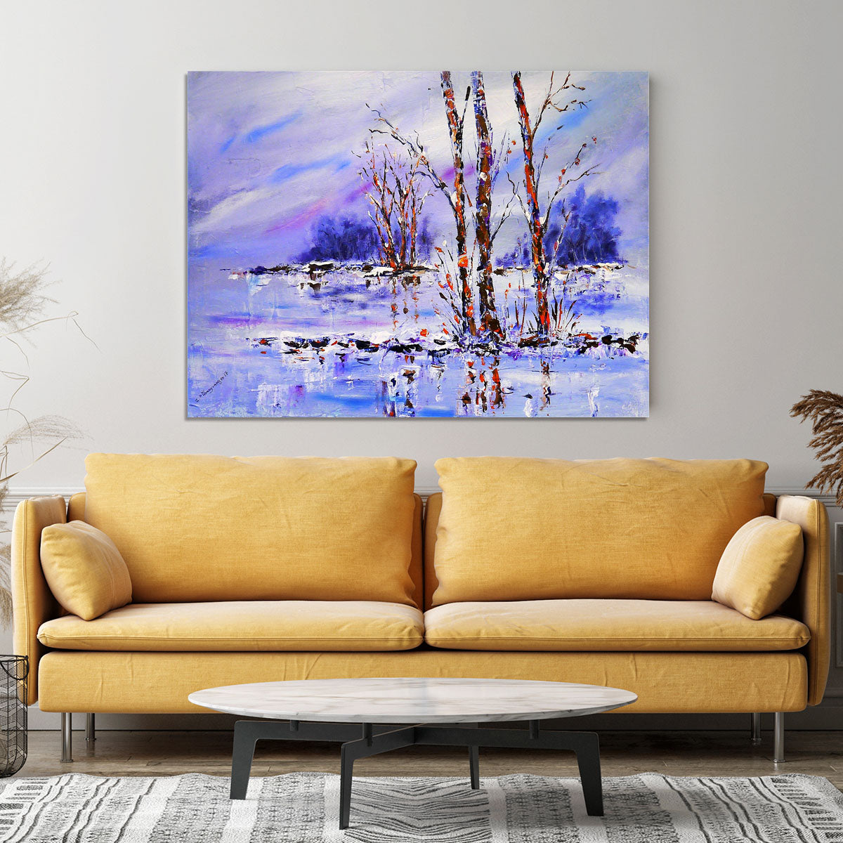Frozen Tree Painting Canvas Print or Poster - Canvas Art Rocks - 4