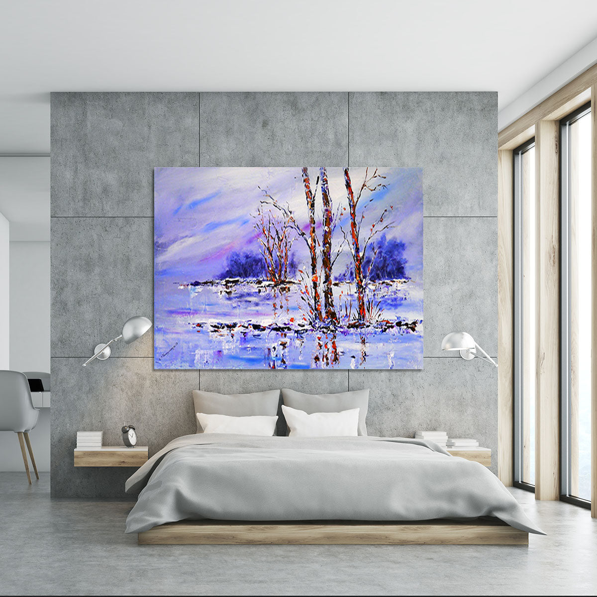 Frozen Tree Painting Canvas Print or Poster - Canvas Art Rocks - 5