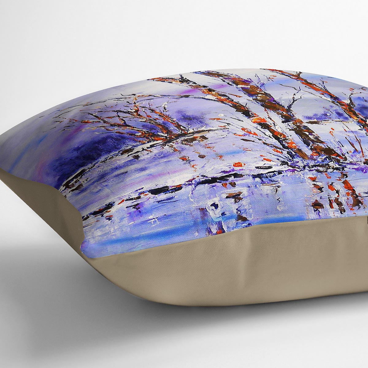 Frozen Tree Painting Cushion