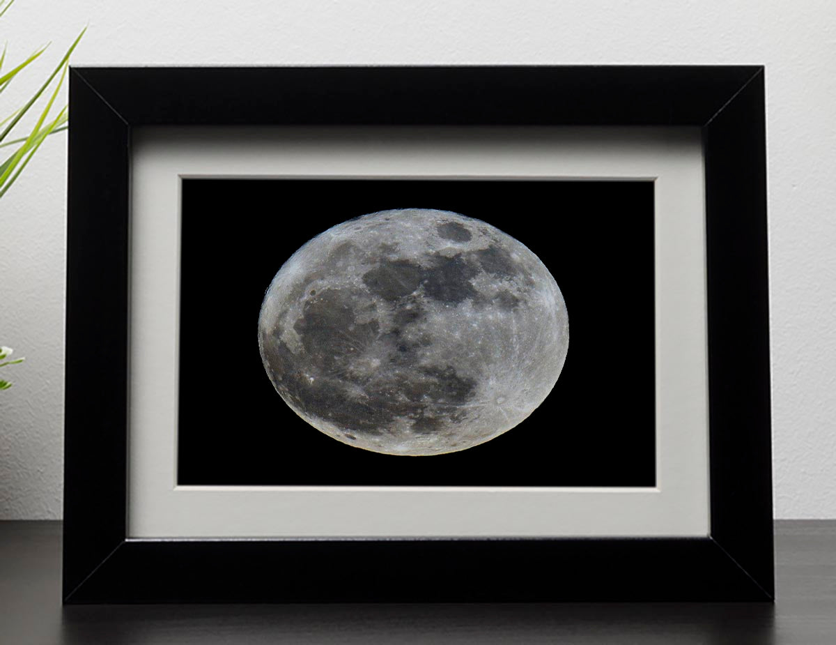 Full Moon Framed Print - Canvas Art Rocks - 1