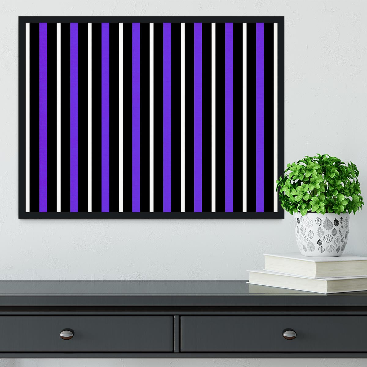 Funky Stripes FS3 Framed Print - Canvas Art Rocks - 2