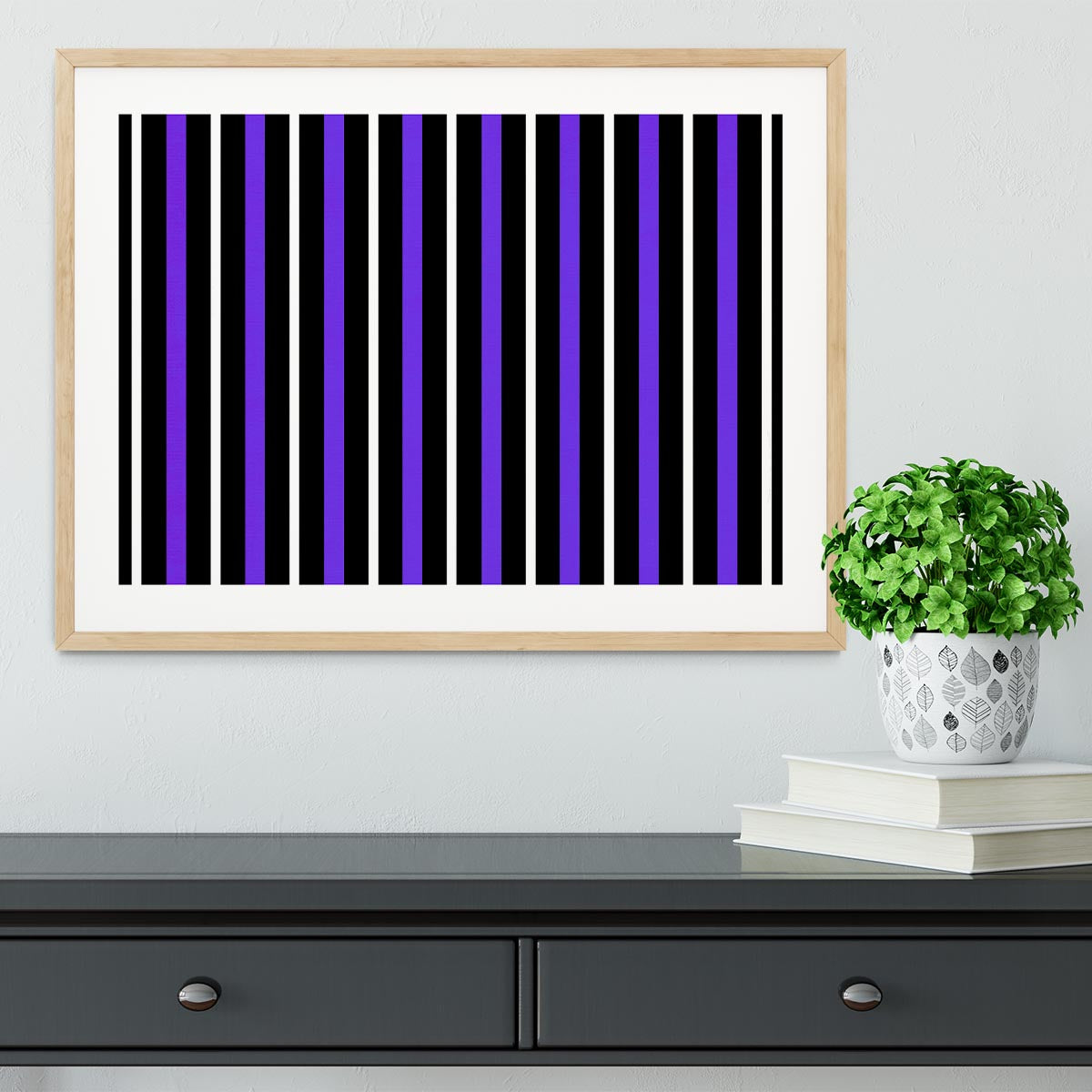 Funky Stripes FS3 Framed Print - Canvas Art Rocks - 3