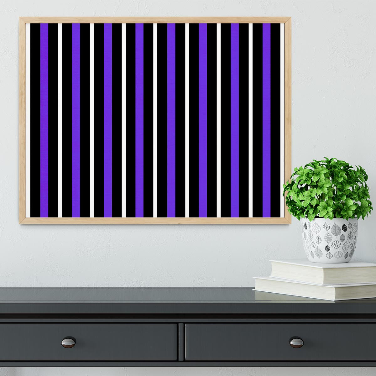 Funky Stripes FS3 Framed Print - Canvas Art Rocks - 4