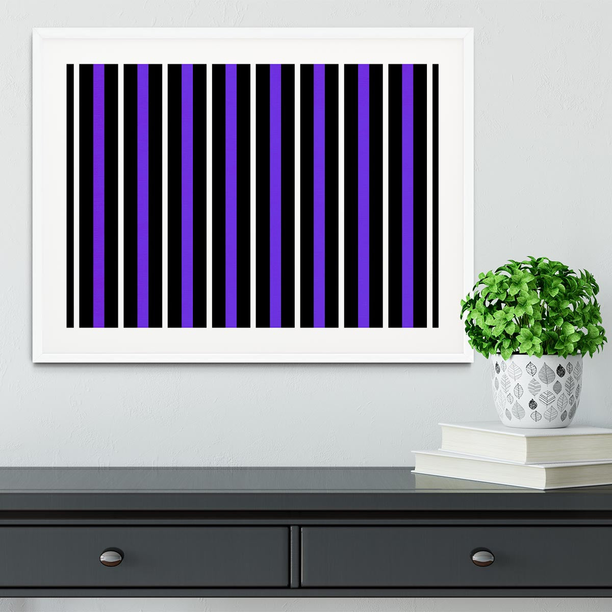 Funky Stripes FS3 Framed Print - Canvas Art Rocks - 5