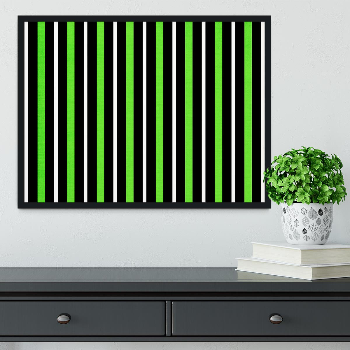 Funky Stripes FS5 Framed Print - Canvas Art Rocks - 2