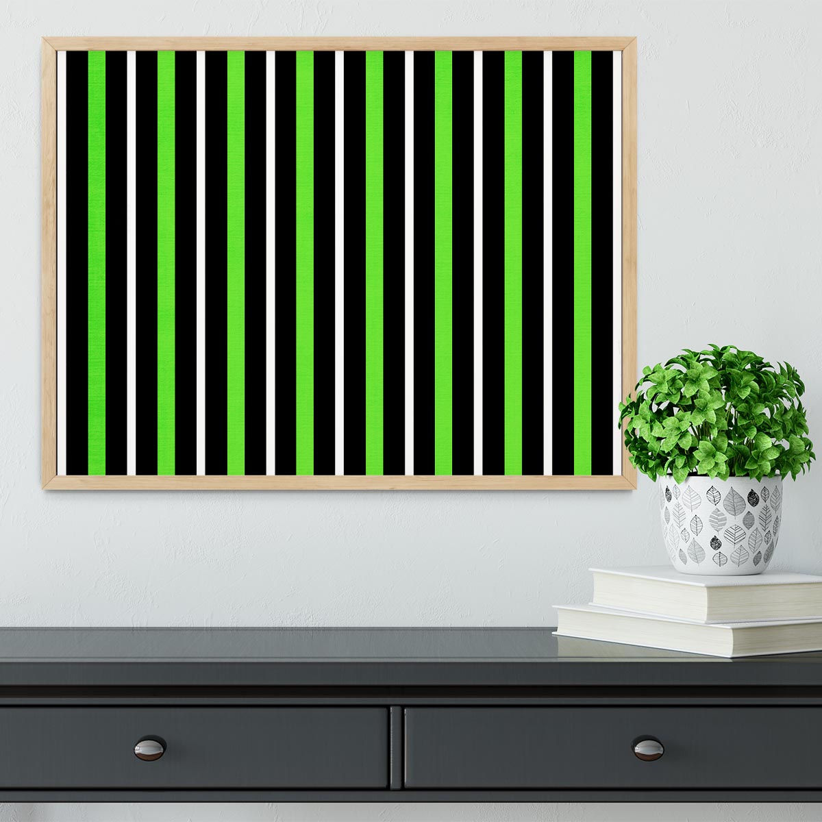 Funky Stripes FS5 Framed Print - Canvas Art Rocks - 4
