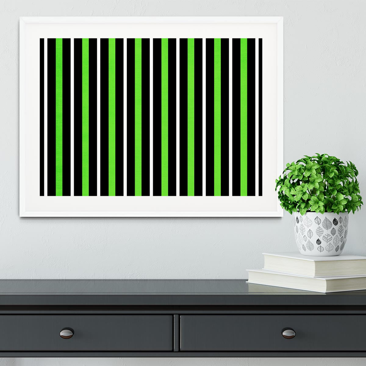 Funky Stripes FS5 Framed Print - Canvas Art Rocks - 5
