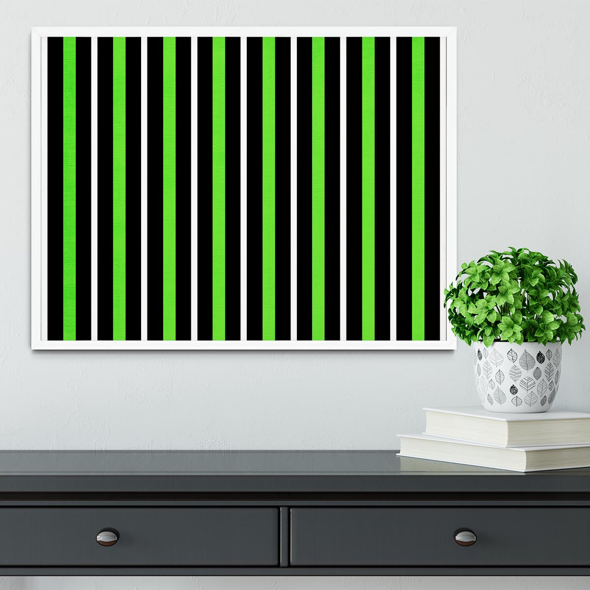 Funky Stripes FS5 Framed Print - Canvas Art Rocks -6
